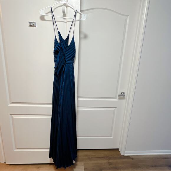 NEW!  A.L.C. Aries Satin Pleated Dress ALC Size 8 - Picture 5 of 6